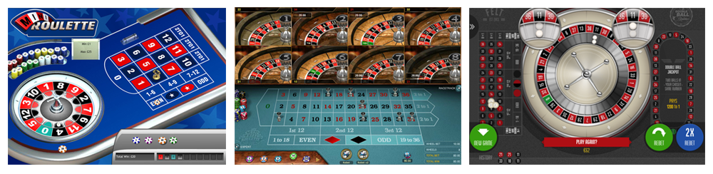 Mini roulette developed by Playtech, Multi wheel roulette and Double ball roulette