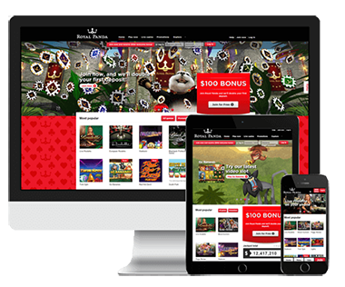 Royal Panda Casino has fully responsive mobile platform